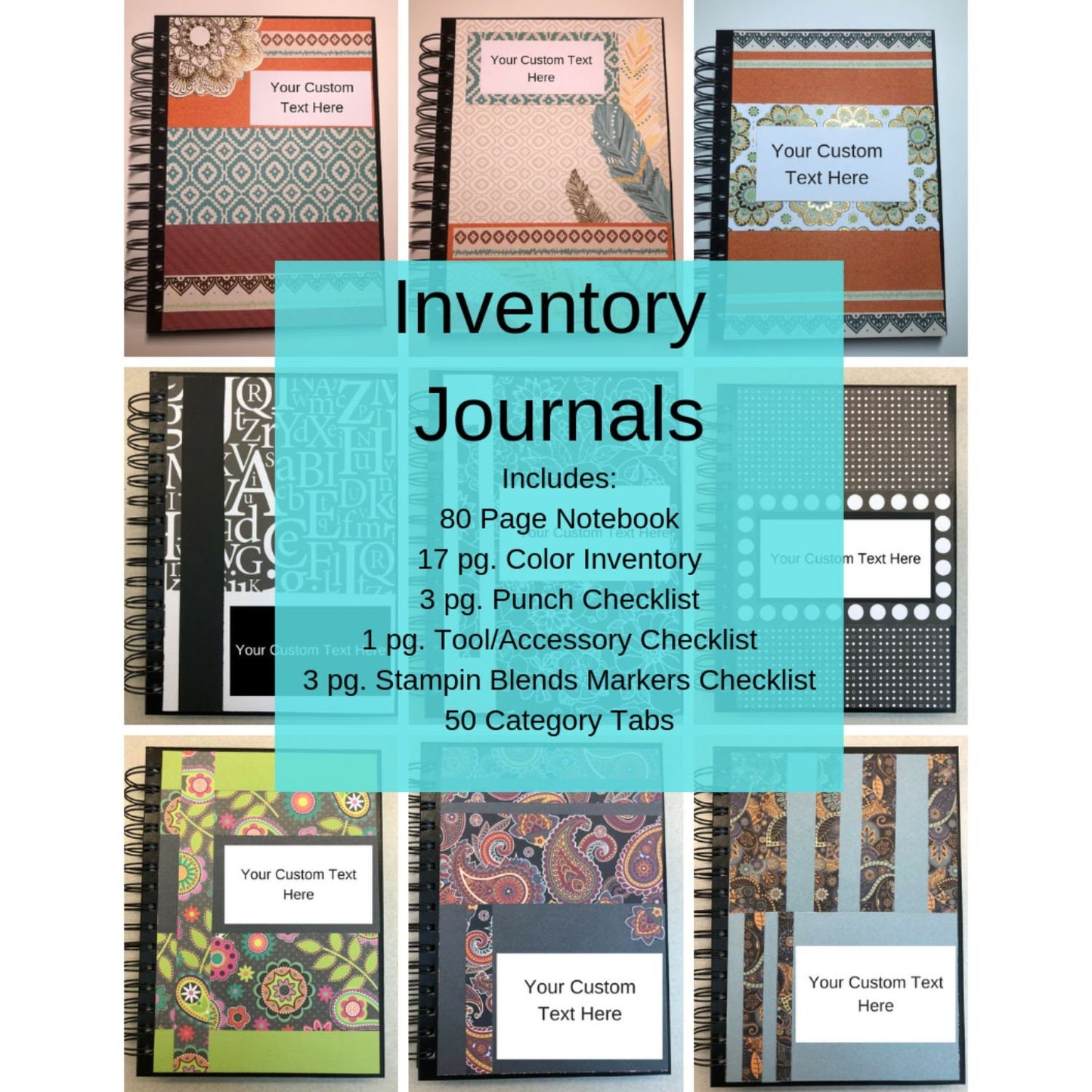 Refill Category Tabs, Stampin Up Paper Cardstock Tool Inventory Tracking List Reference Binder, Organizer Storage Craft Supply Chart Index