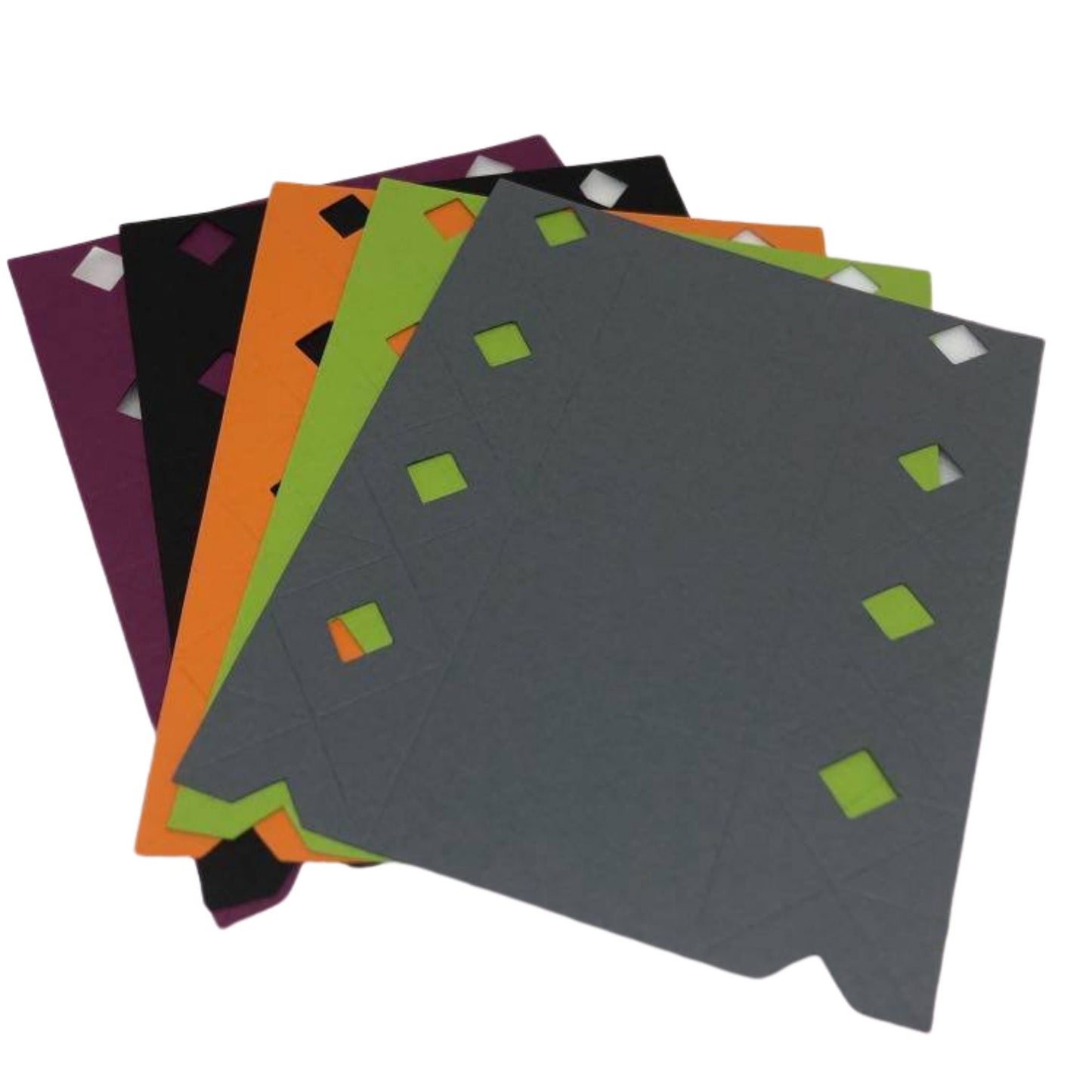 Genuine Stampin Up Halloween Paper Cardstock 15 pc. Candy Wrapper Gift Box Punch Shape Die Cut Gift Tags