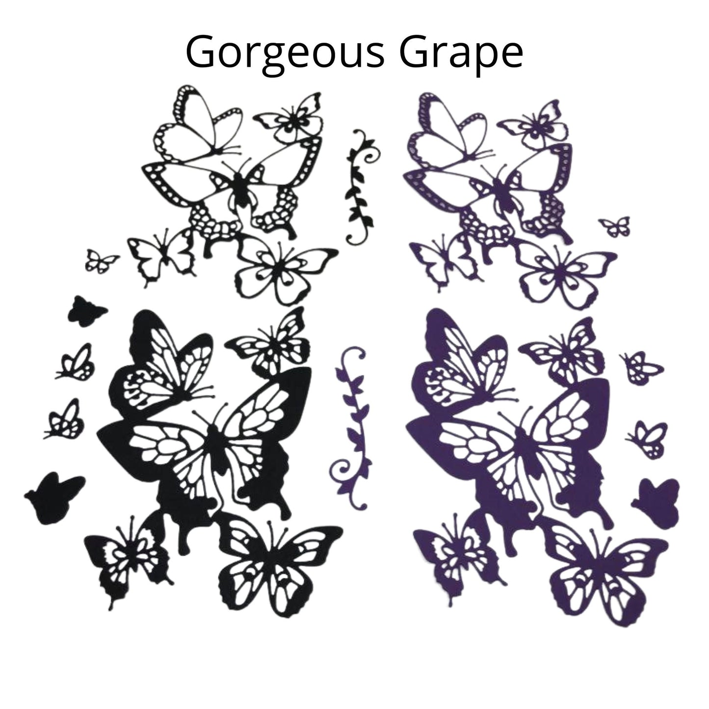 Genuine Stampin Up Tool Paper Cardstock 16 pc Butterfly Beauty Shape Die Cut