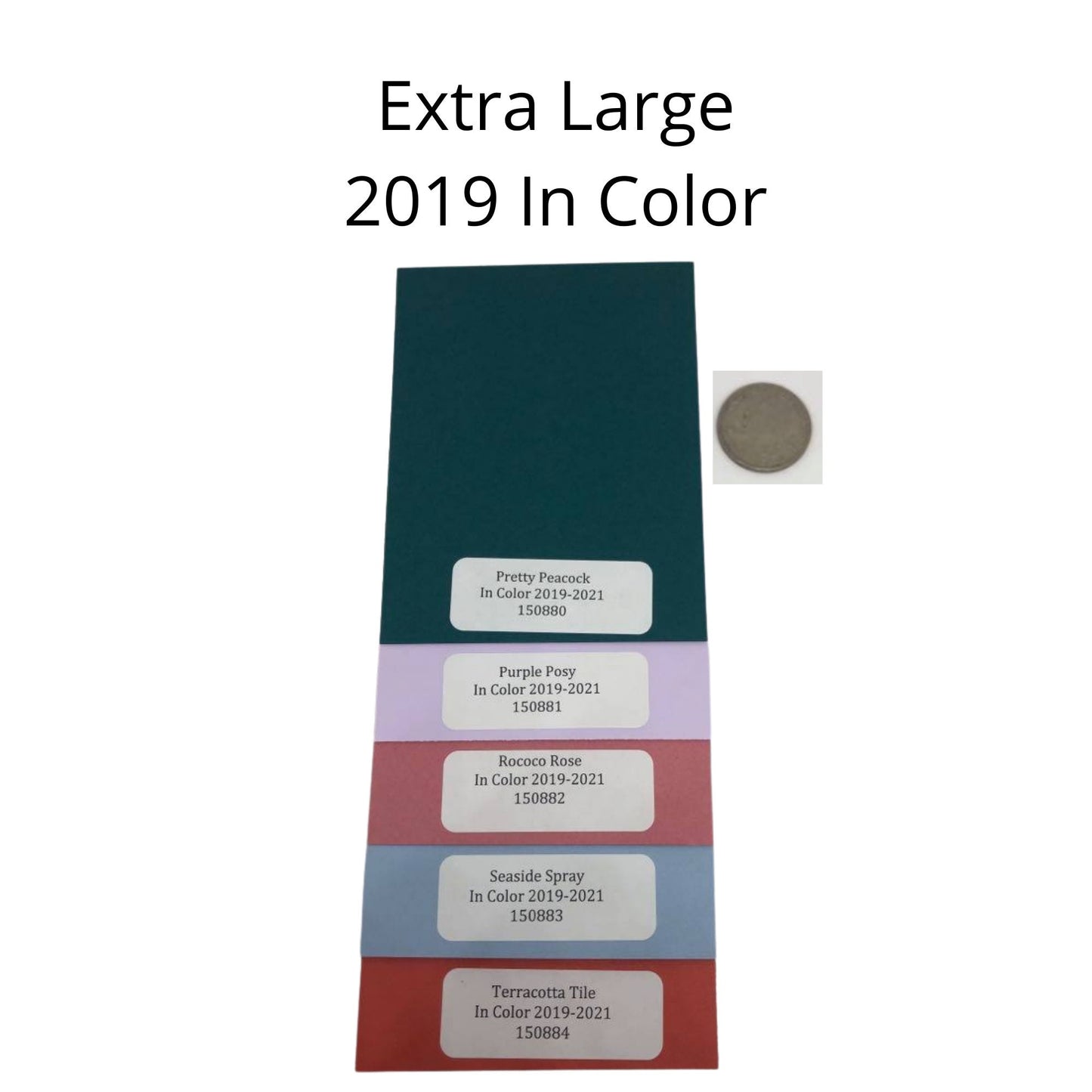 5 Genuine Extra Large Retired 2019-2021 Stampin Up Paper Cardstock Book Color Ring Tool Color Swatch Book Sampler Guide Color Coach Cards