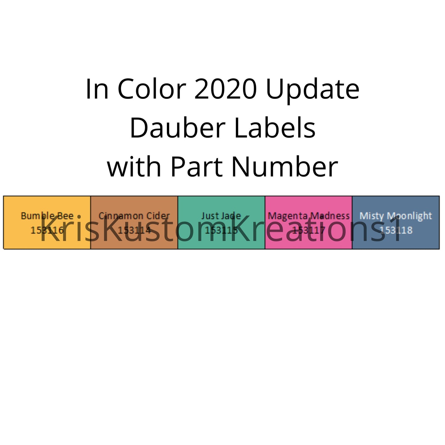 Stampin Up Paper Cardstock 2020 - 2022 In Color Tool Sponge Dauber Color Chart Organizer Template
