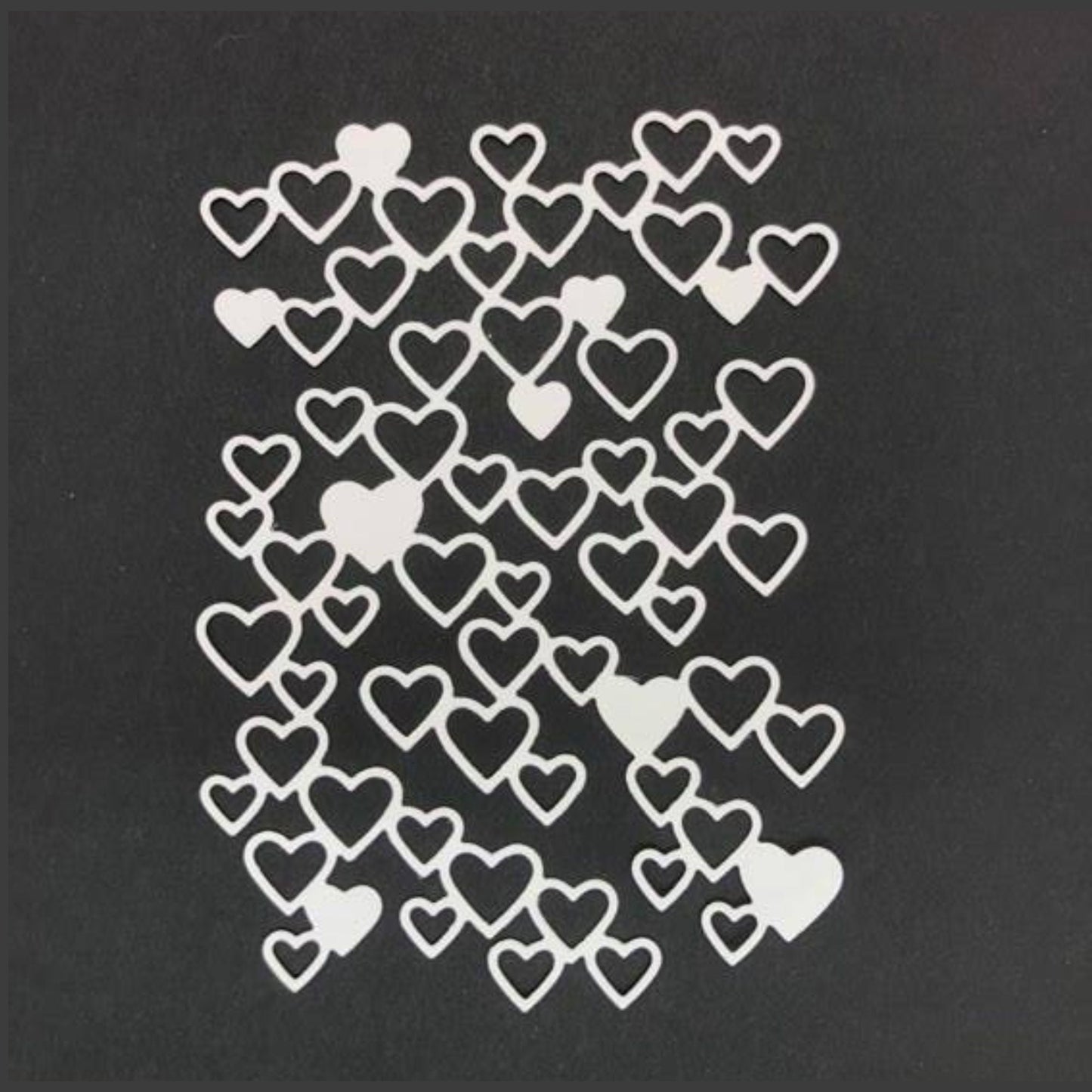 Genuine Stampin Up Tool Paper Cardstock 2 pc Detailed Hearts Punch Shape Die Cut Gift Tags