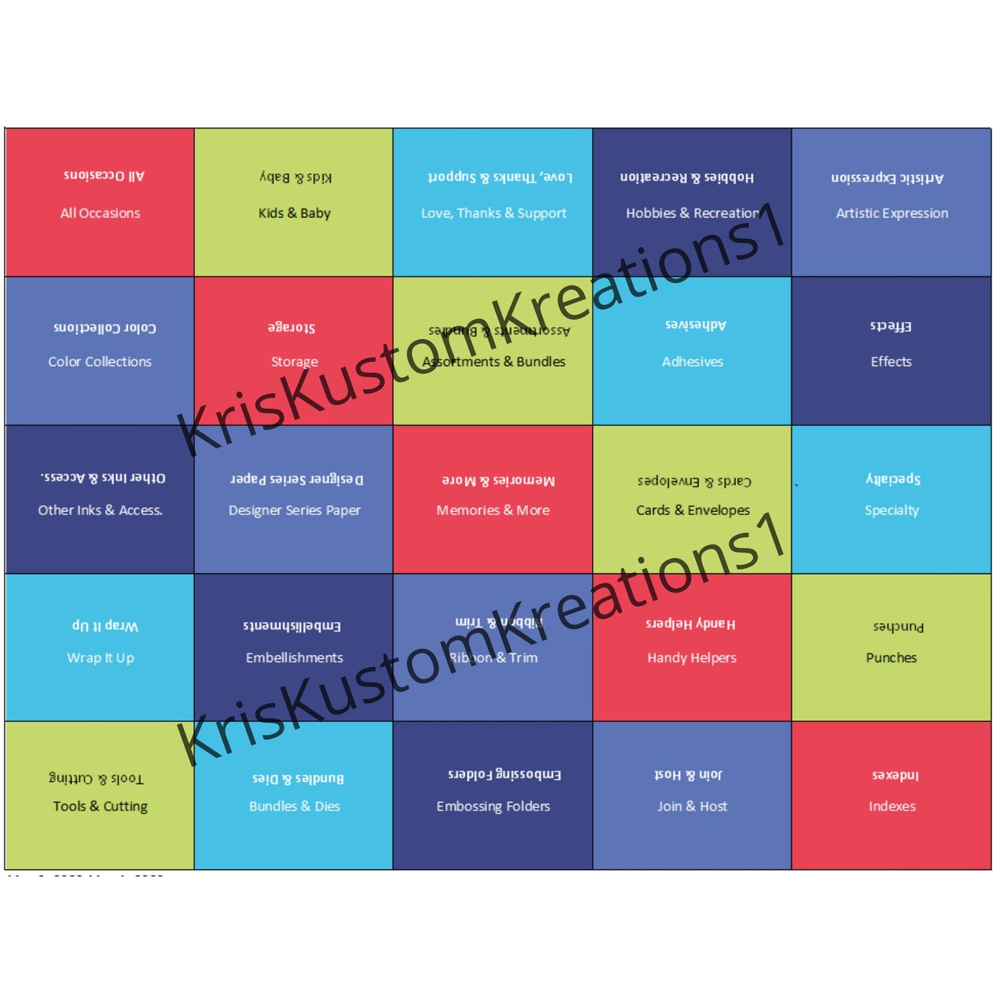 Download Stampin Up 2022 - 2023 Catalog Idea Book Paper Cardstock Tool Category Tab Label