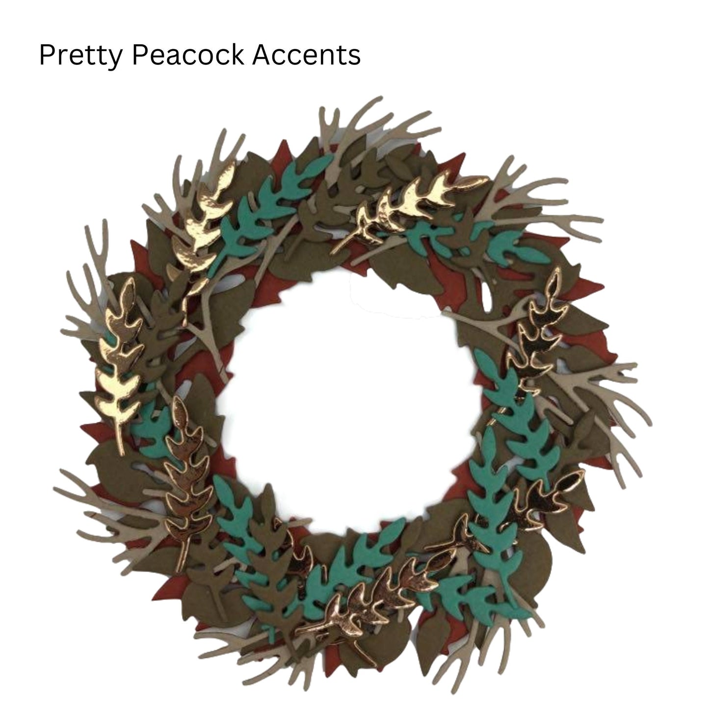 34 pc. All Around Wreath Die Cut Genuine Stampin Up Tool Paper Cardstock Punch Shape Die Cut Gift Tags