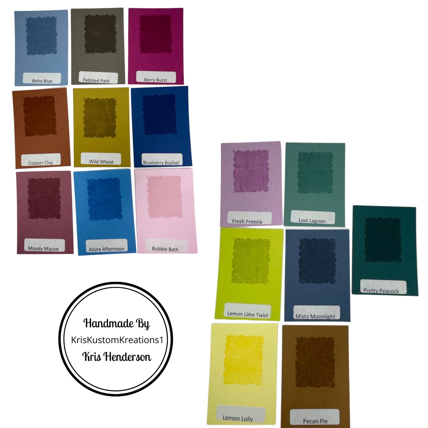 2023 Update Stampin Up Tool Paper Cardstock Labeled Rectangle Color Coach, Ink Swatch Template Organizer Ring