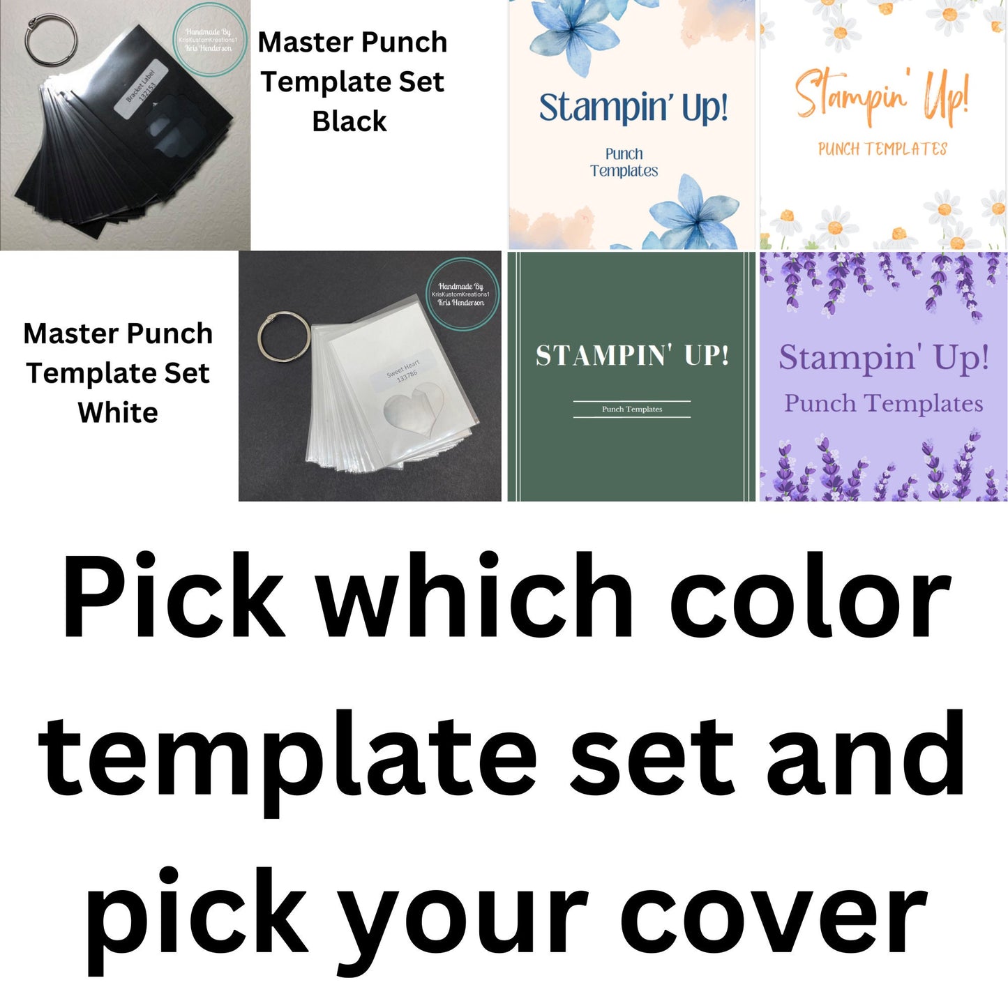 Master Set Stampin Up Tool Paper Cardstock Labeled Punch Pal Template Organizer Book