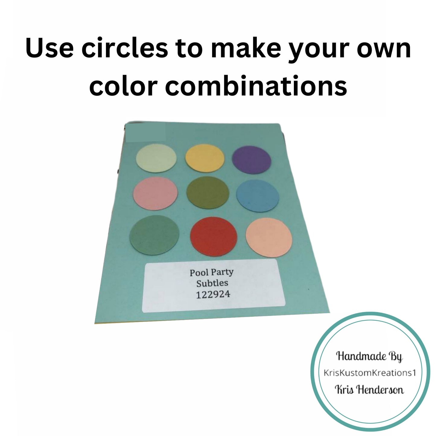 150 Genuine Stampin Up Paper Cardstock 1" Circles Color Ring Tool Color Swatch Book Sampler Guide Color Coach Cards