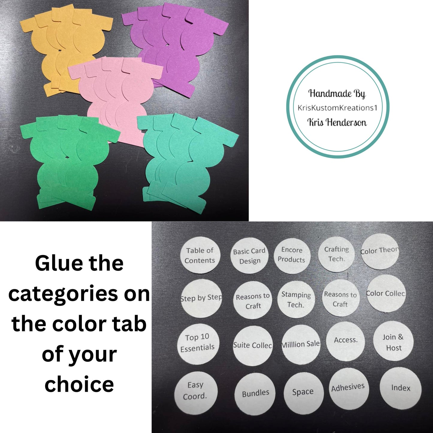2024 - 2025 Stampin Up Catalog Idea Book Paper Cardstock Tool Category Circle Tab Punch Label