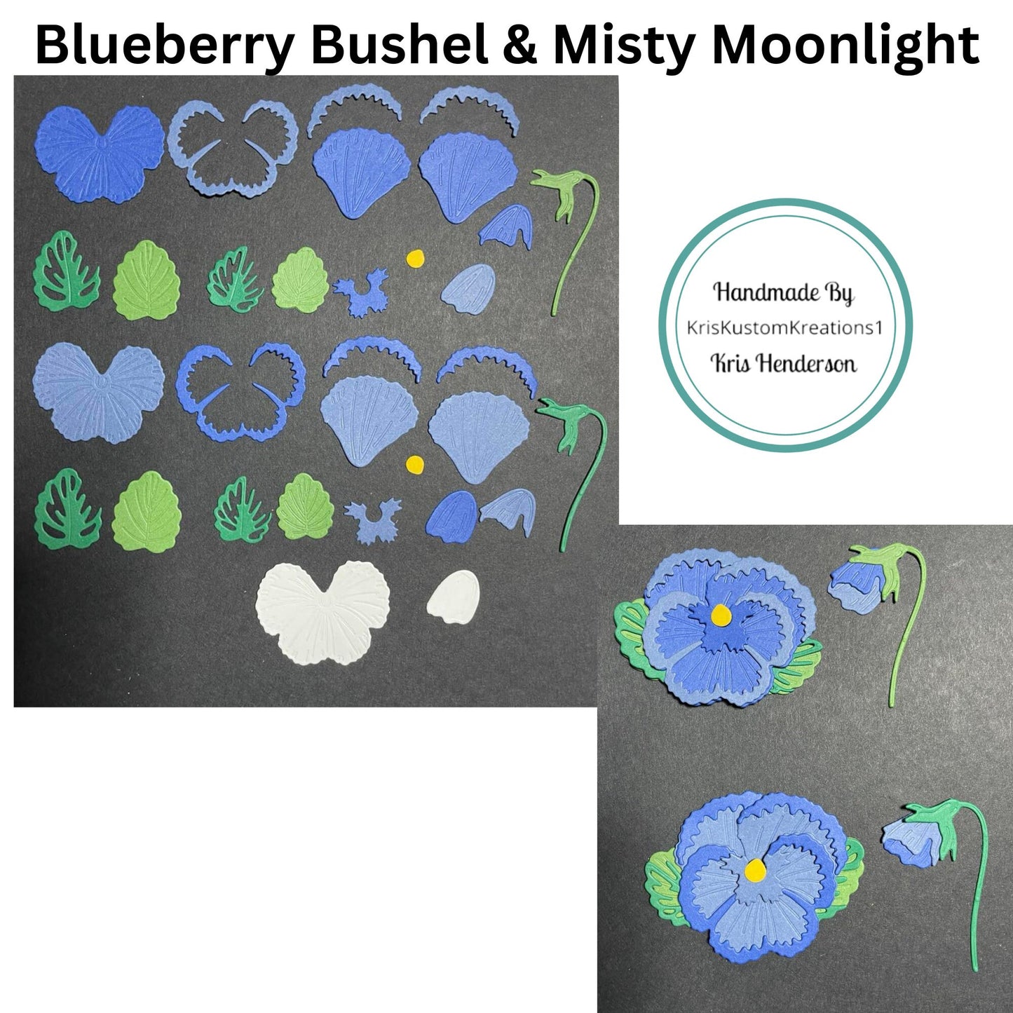 32 pc. Pansy Die Cut Genuine Stampin Up Tool Paper Cardstock Punch Shape Die Cut Gift Tags