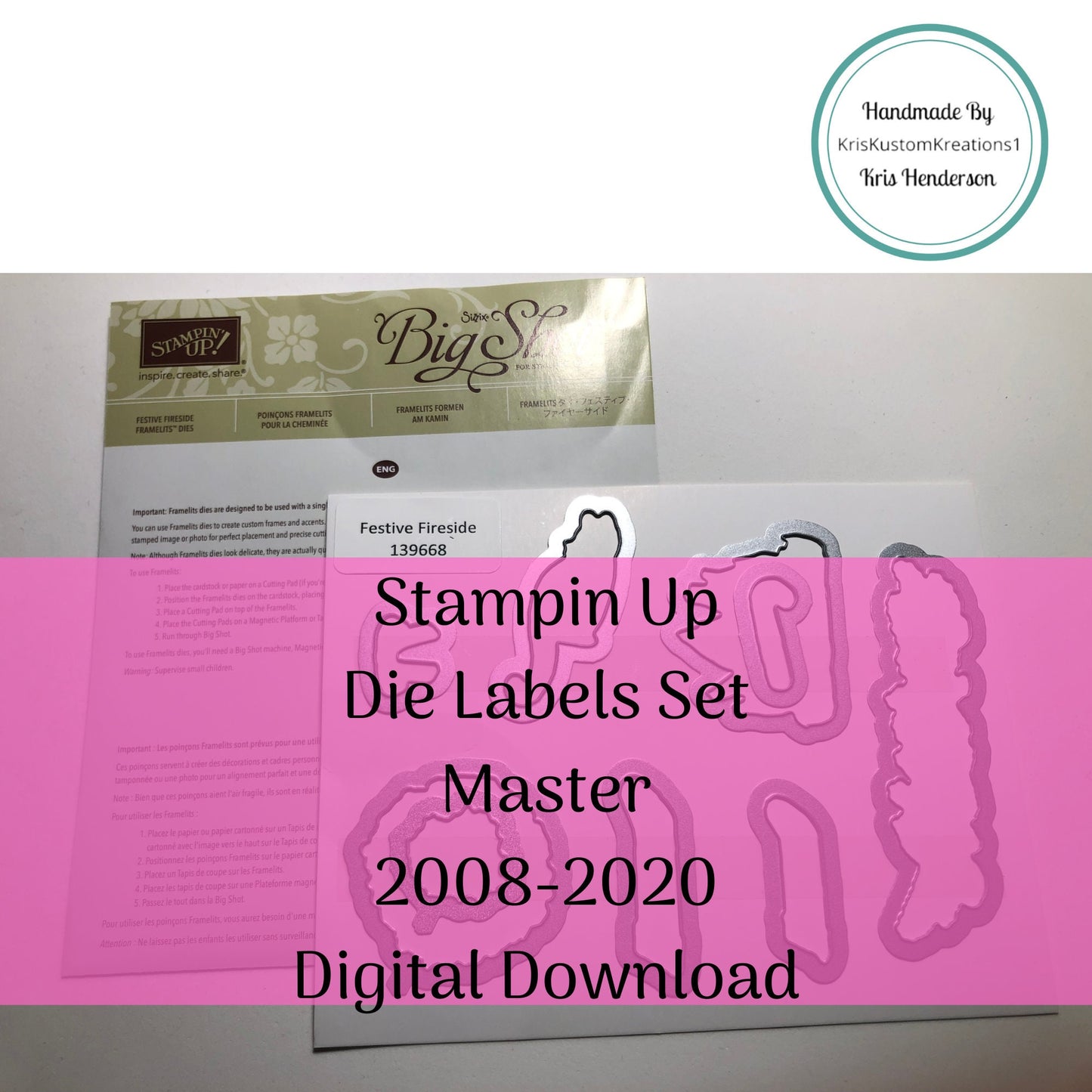 Download Stampin Up Tool Paper Cardstock Sizzix Big Shot Master Die Label Collection