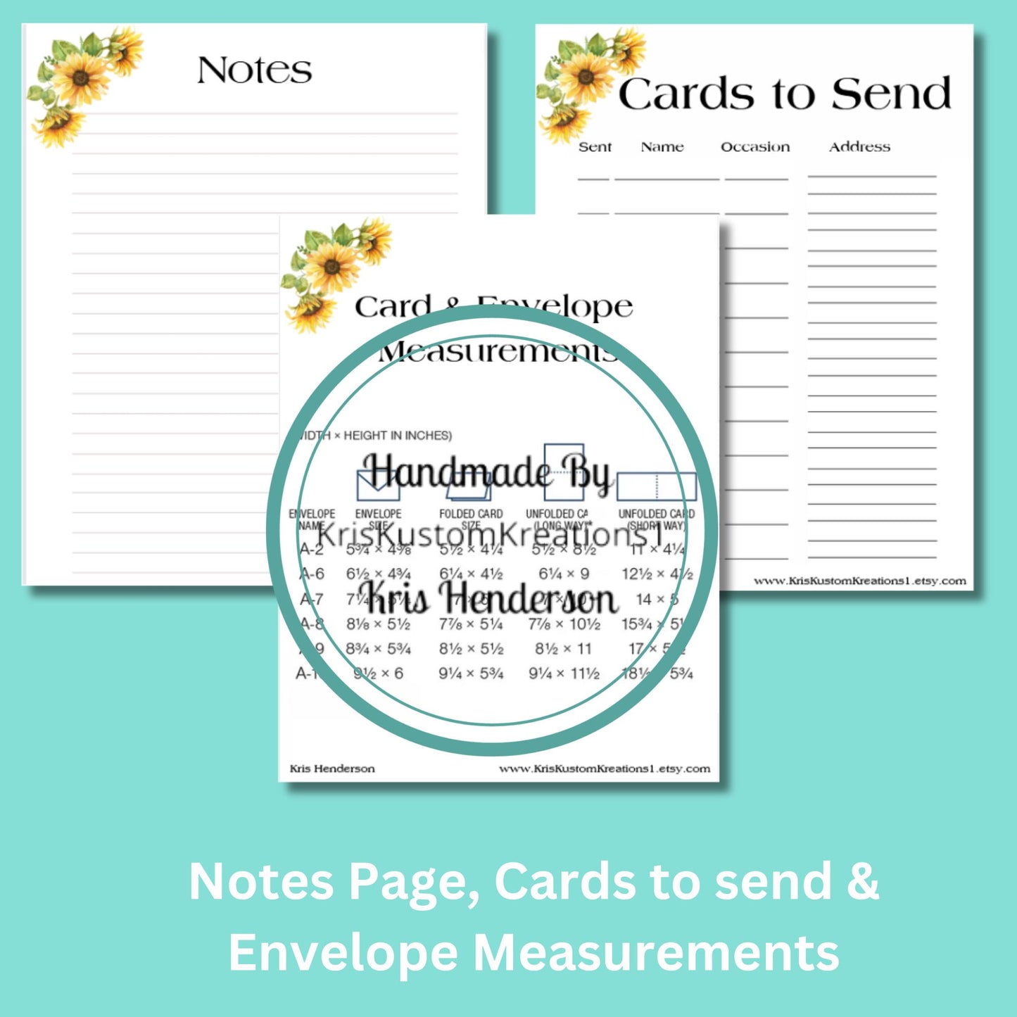 Download Card Project Planning and Design Book Sunflower