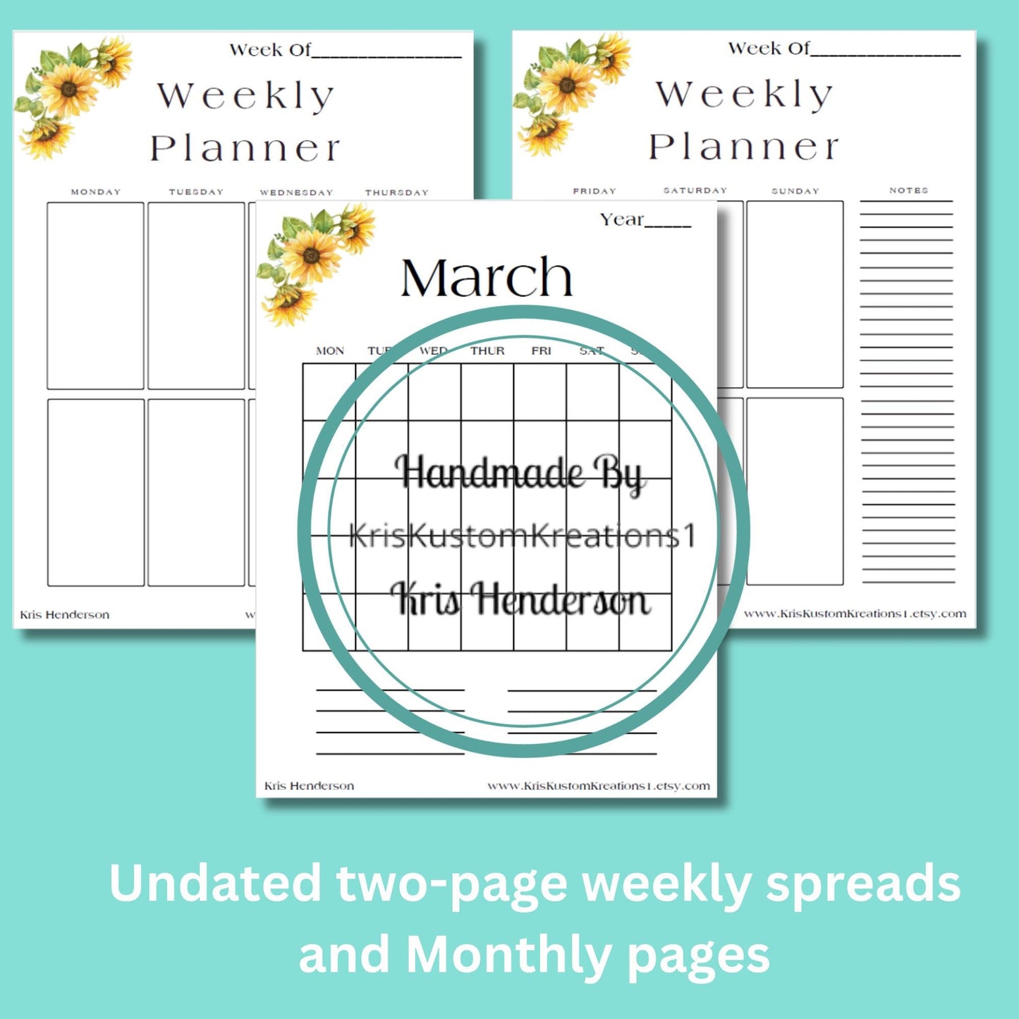 Download Card Project Planning and Design Book Sunflower