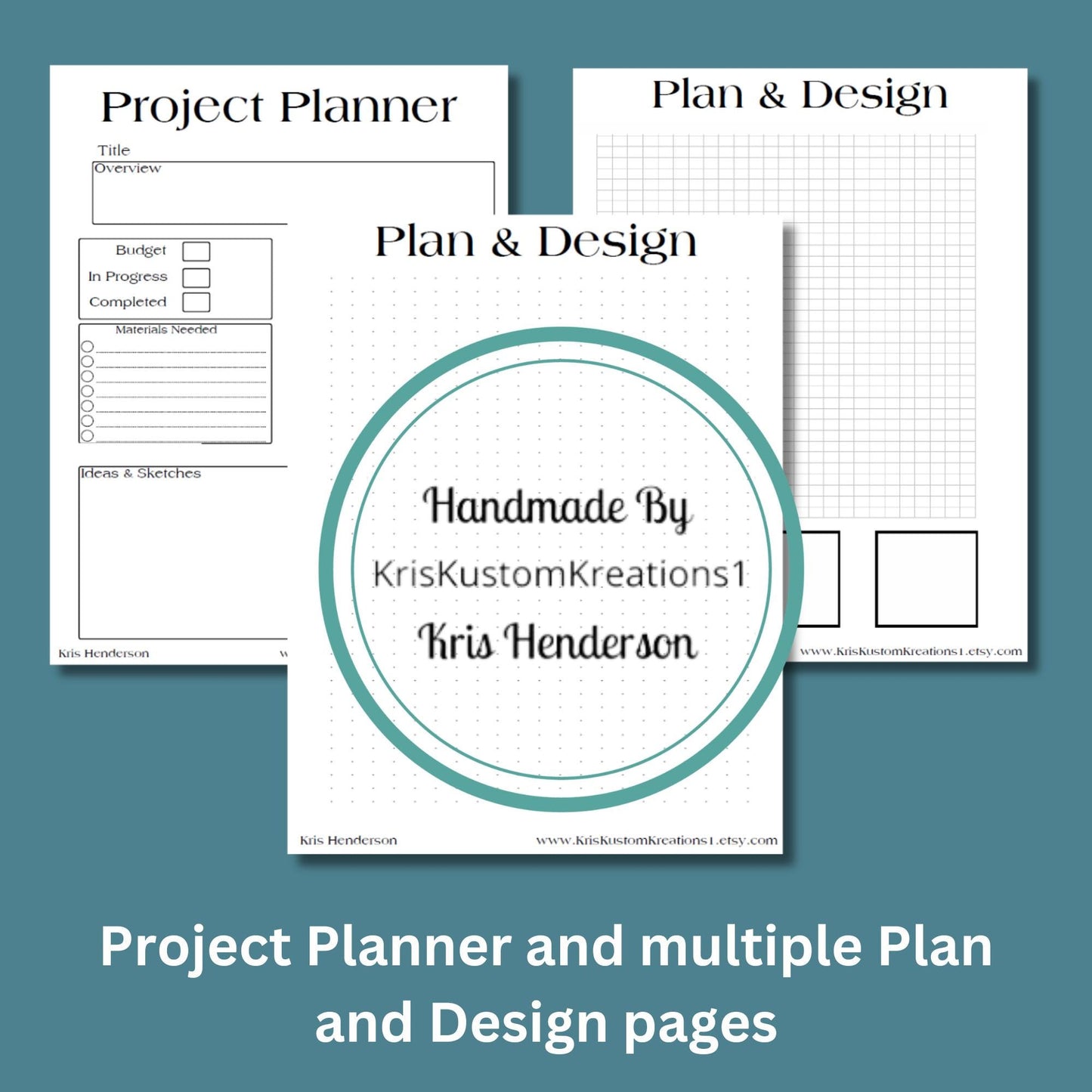 Download Card Project Planning and Design Book Blank