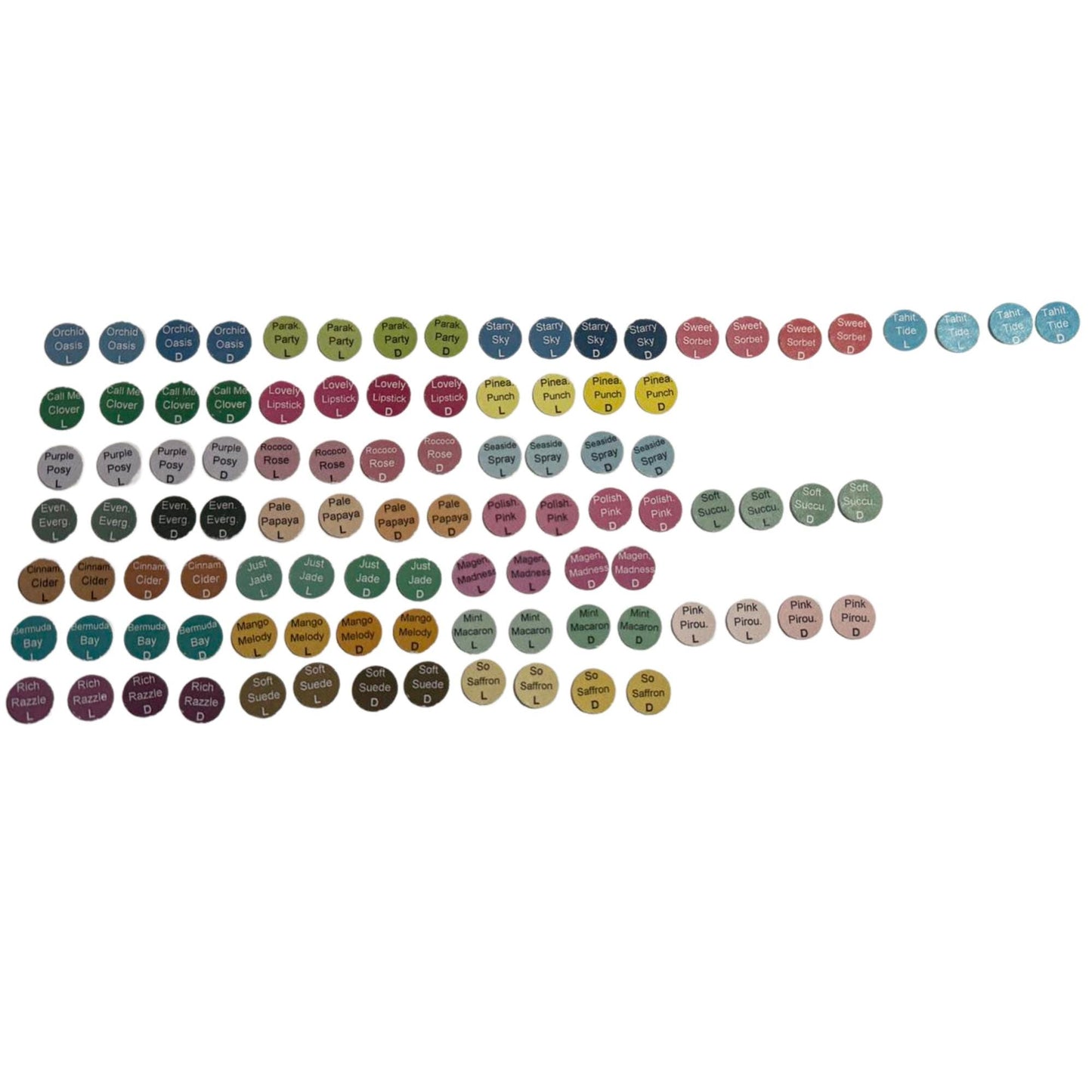 Stampin Up Blends RETIRED through 2024 Cap Label Collection, Paper Cardstock Tool Organizer, Card Making