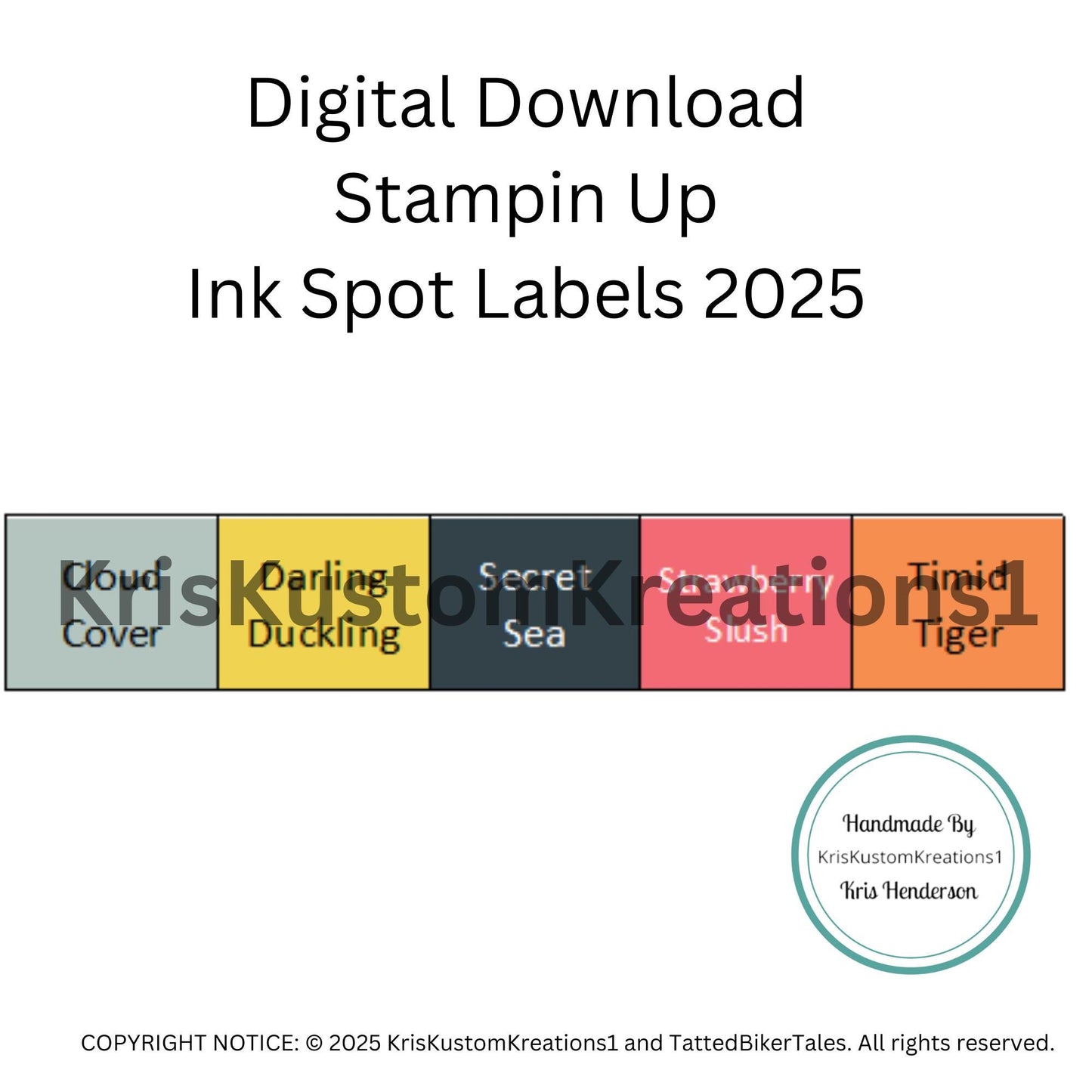 Download 2025 Ink Spot Labels Stampin Up Paper Cardstock Tool Organizer, Card Making, Card Keeper