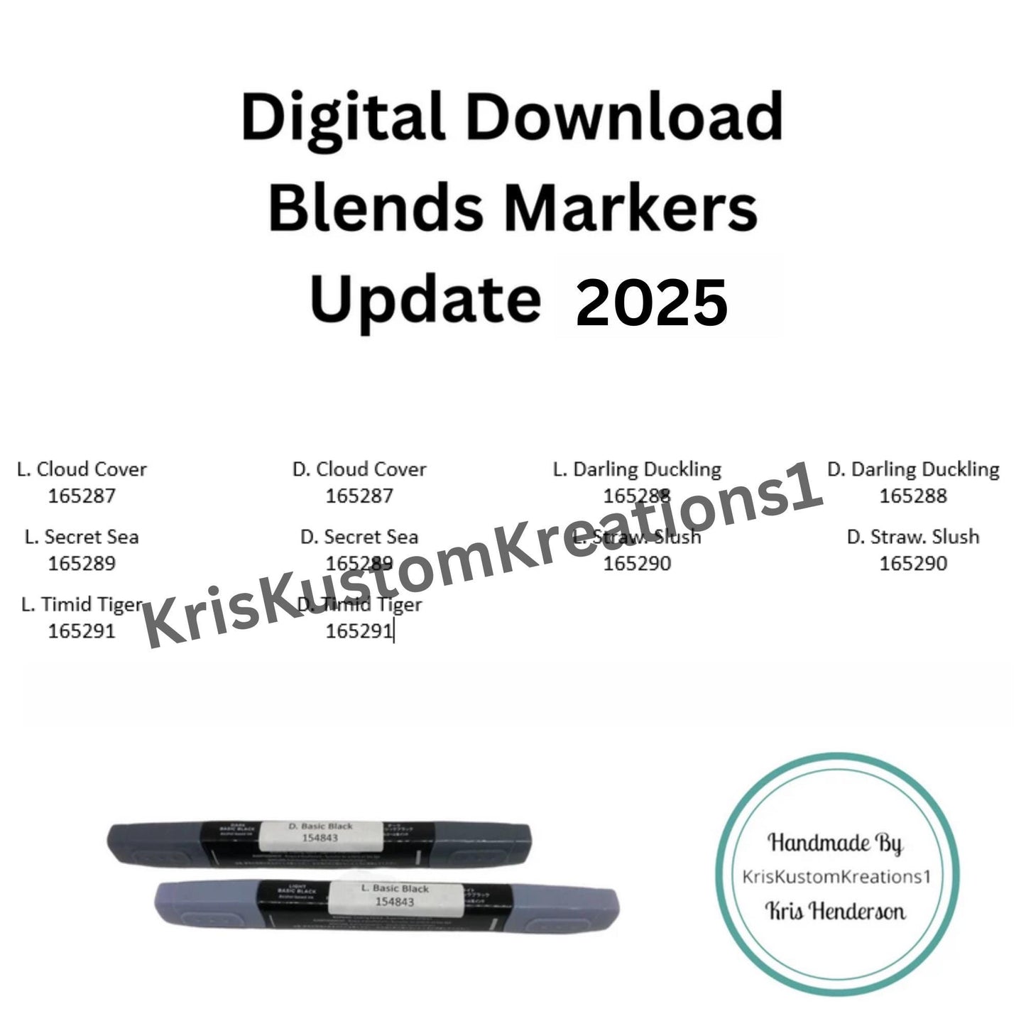 Download Update 2025 Catalog Stampin Up Blends Label Collection, Paper Cardstock Tool Organizer, Card Making