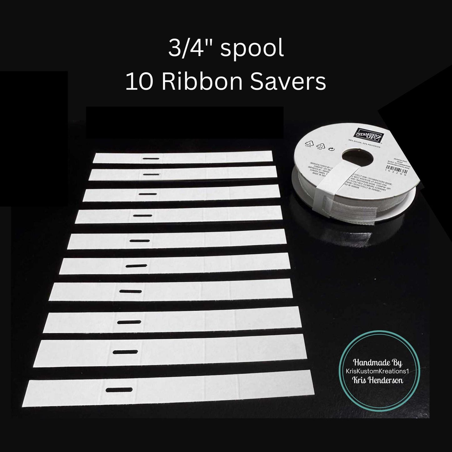 Stampin Up 3/4" Ribbon Savers, Keep Your Ribbon Neat & Tangle-Free