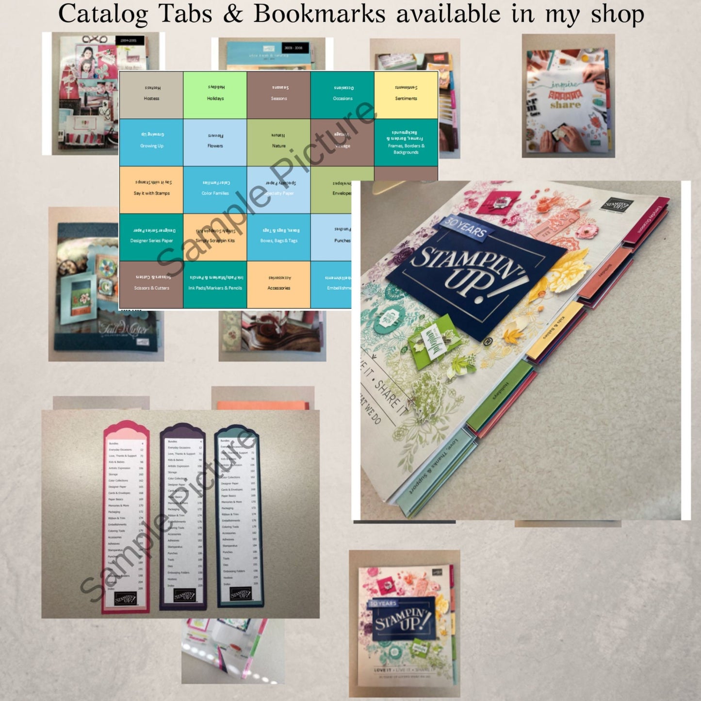 Update #1 Download Jan- Dec 2021 Stampin Up Tool Paper Cardstock Master Punch Tracking List, Inventory, Reference Index Organizer w/pictures