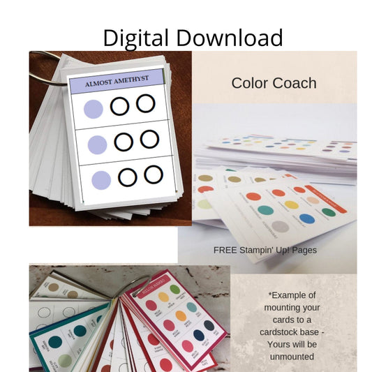 Download 44 page Stampin Up Paper Cardstock Color Inspiration Reference Tool All Color Guide Chart Color Combo Coach