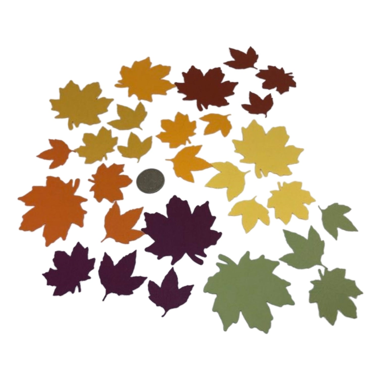 Genuine Stampin Up Paper Cardstock 28 pc Gathered Leaves Punch Shape Die Cut Gift Tags