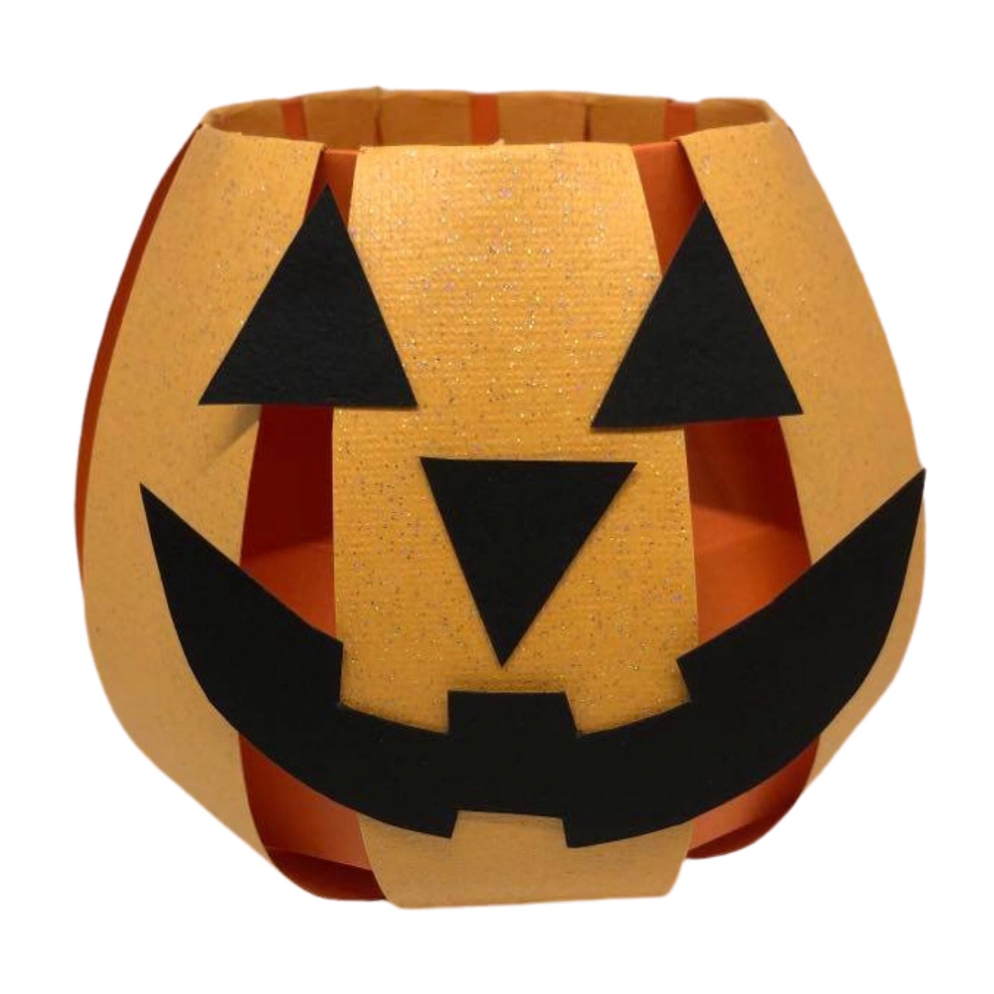 Genuine Stampin Up Paper Cardstock Halloween Pumpkin Jack o Lantern Gift Box Centerpiece