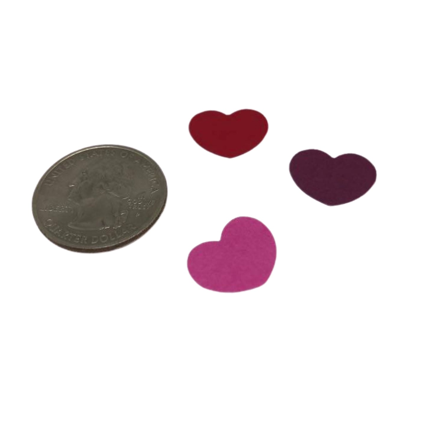100 Genuine Stampin Up Tool Paper Cardstock Mini Heart Confetti Punch Shape Die Cut