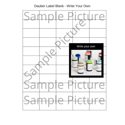 Digital Download Stampin Up Paper Cardstock Tool Sponge Dauber Chart Organizer Template Blank