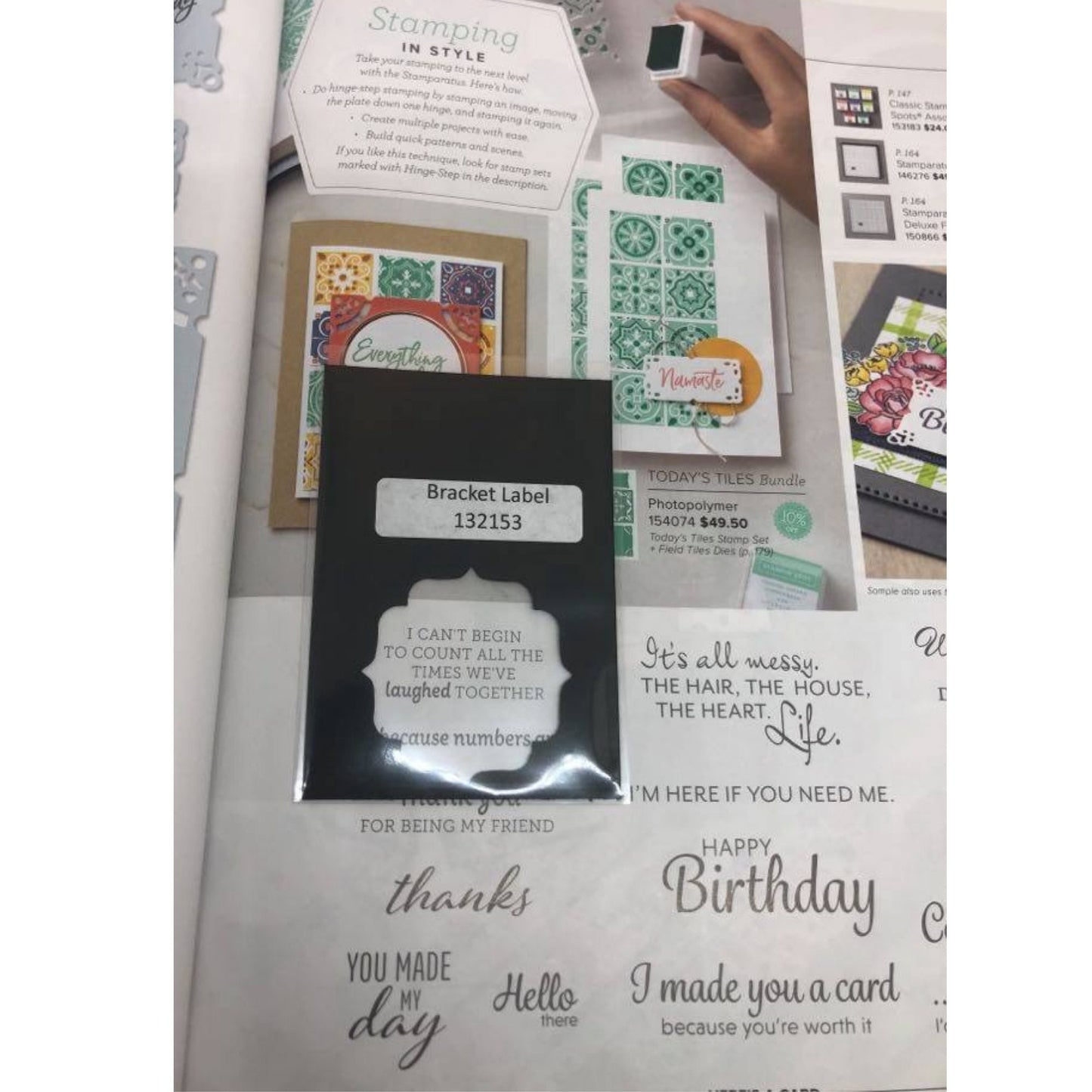 Master Set Stampin Up Tool Paper Cardstock Labeled Punch Pal Template Organizer Book