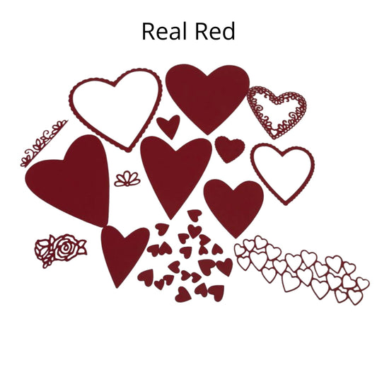 Genuine Stampin Up Tool Paper Cardstock 35 pc Stitched Be Mine Hearts Shape Die Cut Gift Tags