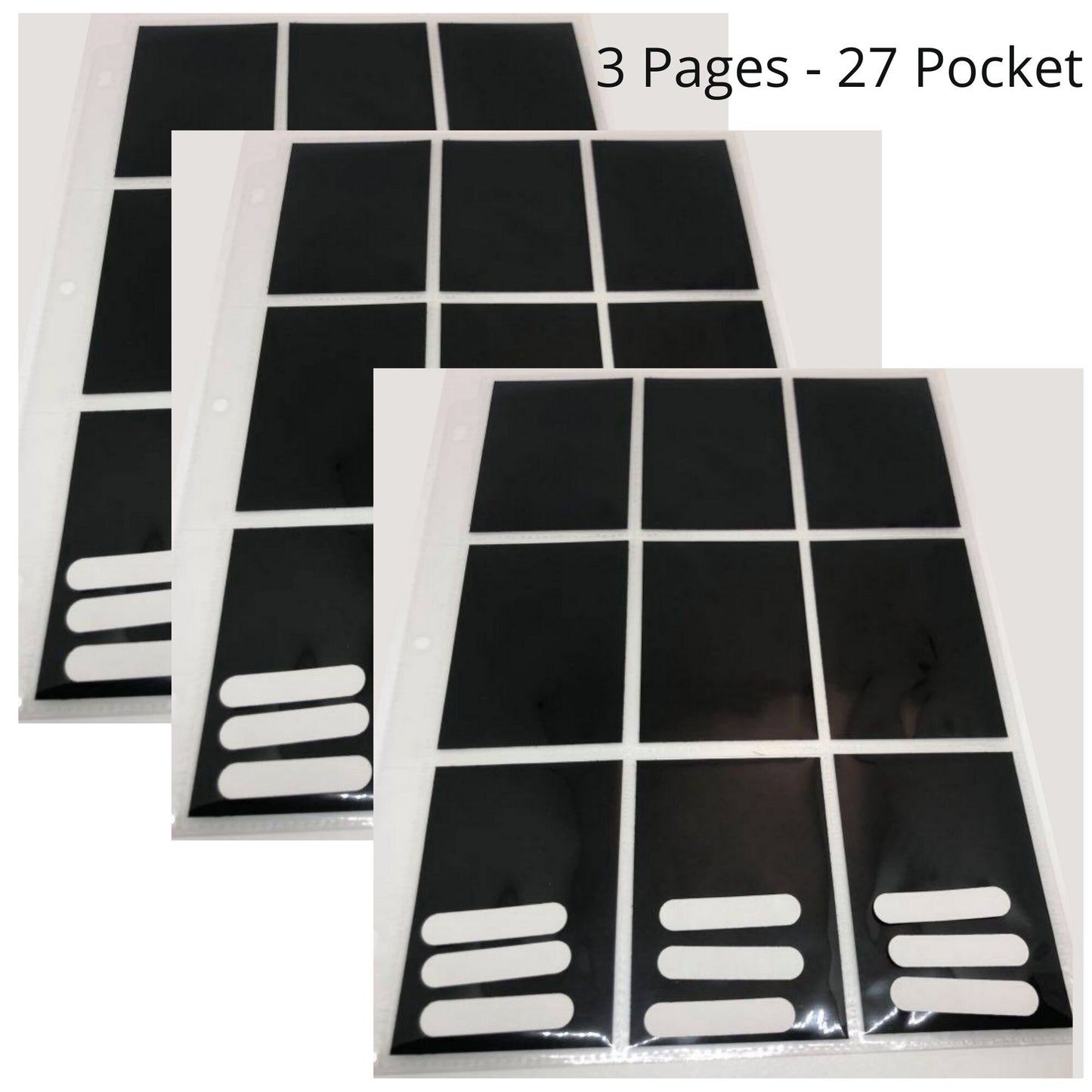 9 Pocket Trading Card Protector Page Stampin Up Tool Paper Cardstock Punch Pal Template Organizer Punch Ring