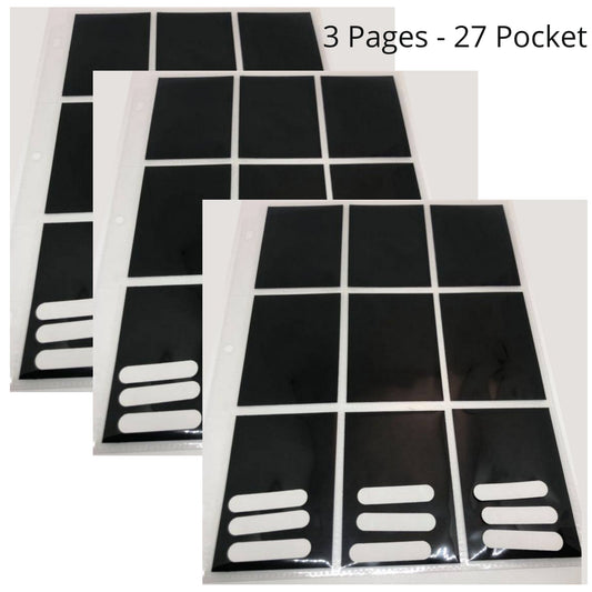 9 Pocket Trading Card Protector Page Stampin Up Tool Paper Cardstock Punch Pal Template Organizer Punch Ring