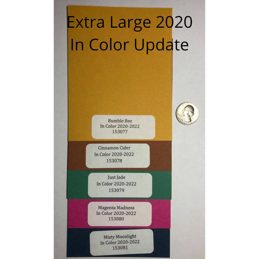 5 Genuine Extra Large 2020-2022 Stampin Up Paper Cardstock Book Color Ring Tool Color Swatch Book Sampler Guide Color Coach Cards