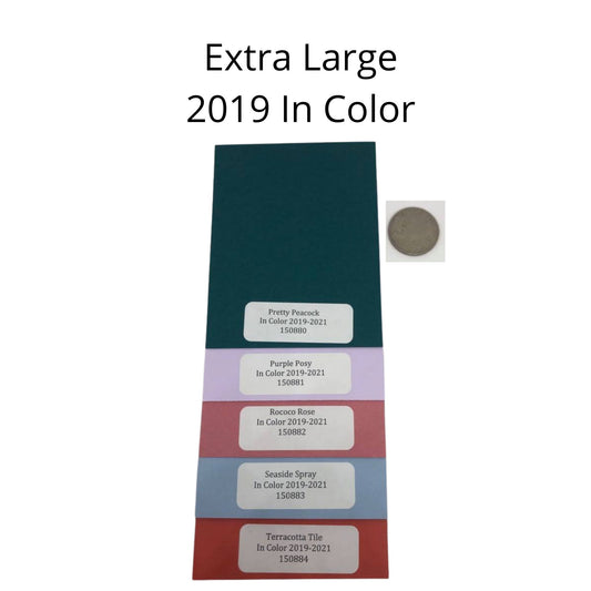 5 Genuine Extra Large Retired 2019-2021 Stampin Up Paper Cardstock Book Color Ring Tool Color Swatch Book Sampler Guide Color Coach Cards