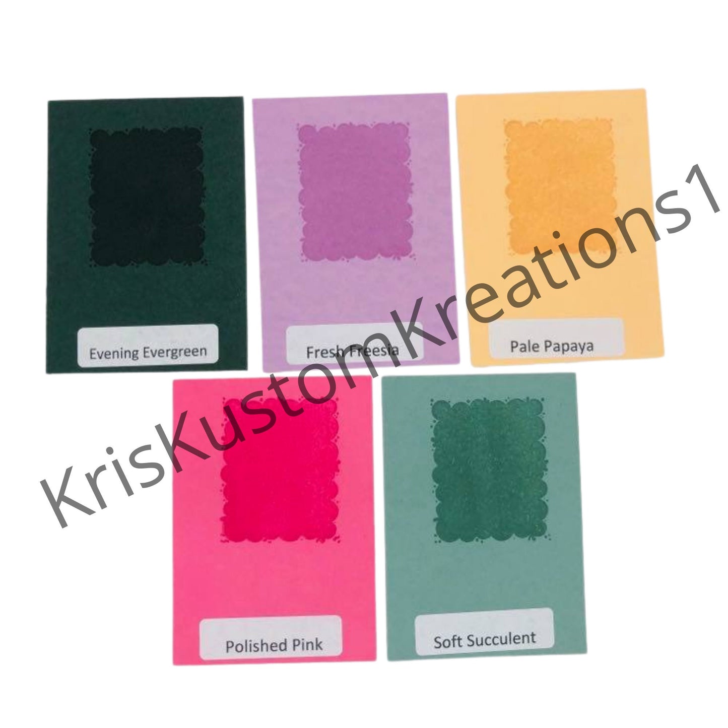 2021 Update Stampin Up Tool Paper Cardstock Labeled Rectangle Color Coach, Ink Swatch Template Organizer Ring