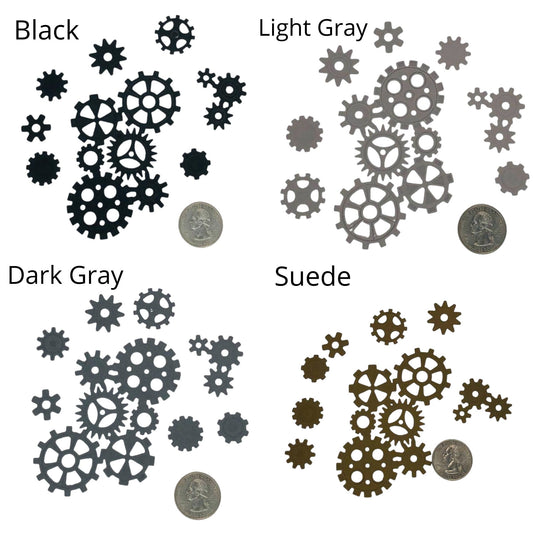 Genuine Stampin Up Garage Gears Die Cuts Sprockets Steampunk 32 Pieces *You Choose Color*
