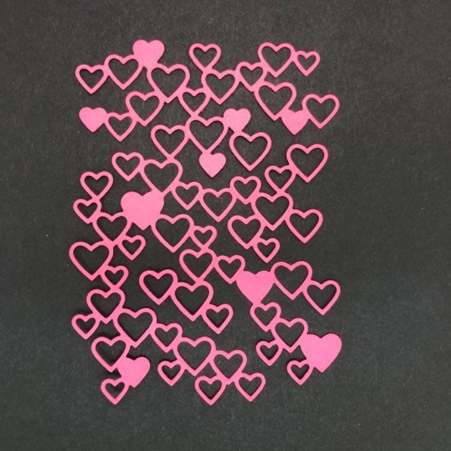 Genuine Stampin Up Tool Paper Cardstock 2 pc Detailed Hearts Punch Shape Die Cut Gift Tags
