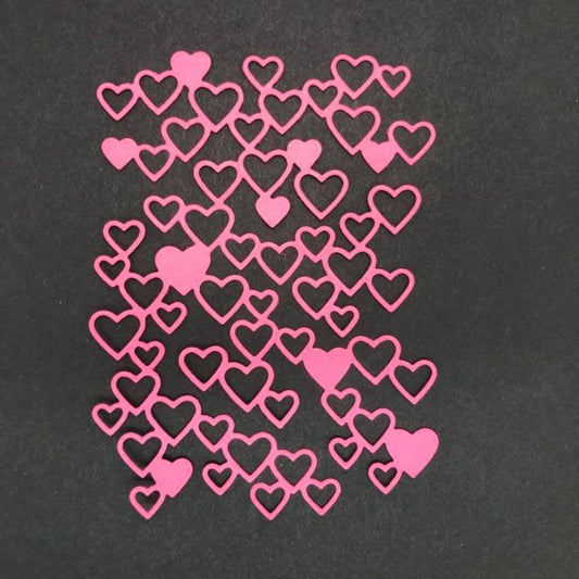 Genuine Stampin Up Tool Paper Cardstock 2 pc Detailed Hearts Punch Shape Die Cut Gift Tags