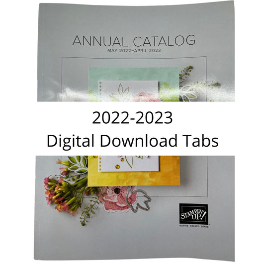 Download Stampin Up 2022 - 2023 Catalog Idea Book Paper Cardstock Tool Category Tab Label