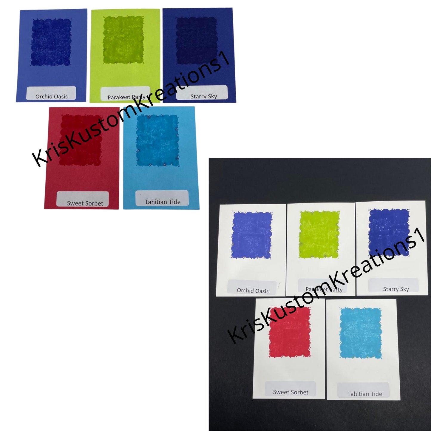 2022 Update Stampin Up Tool Paper Cardstock Labeled Rectangle Color Coach, Ink Swatch Template Organizer Ring