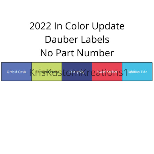 Stampin Up Paper Cardstock 2022 - 2024 In Color Tool Sponge Dauber Color Chart Organizer Template