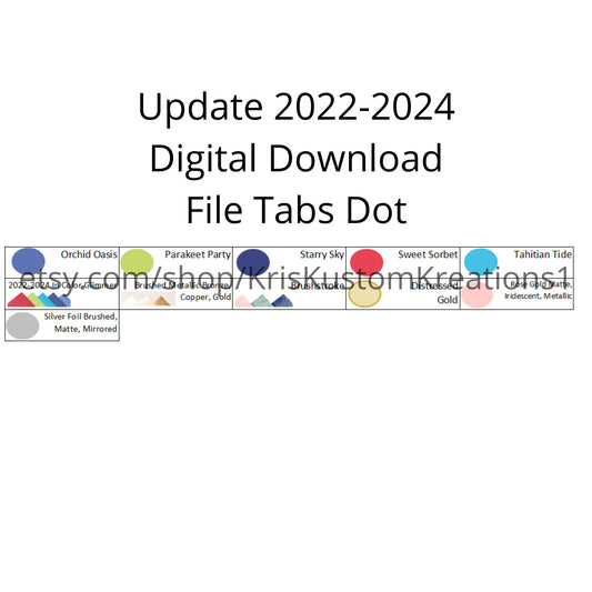 Download 2022 Update Stampin Up Paper Cardstock Tool Hanging Folder File Tabs Chart Organization Template