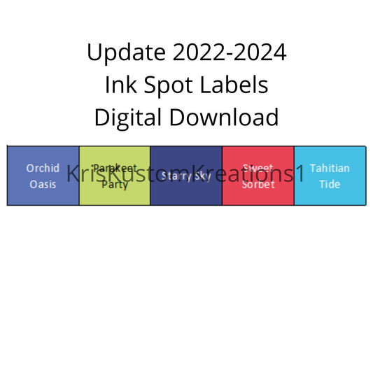 Download 5 Stampin Up Paper Cardstock Tool Organizer, Card Making, Card Keeper, Ink Spot Labels