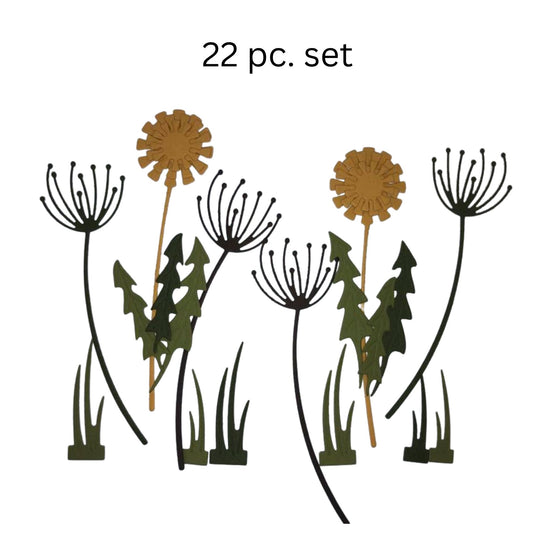 Genuine Stampin Up Tool Paper Cardstock 22 pc Dandy Wishes Dandelion Shape Die Cut Gift Tags