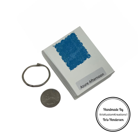 Stampin Up Tool Paper Cardstock Labeled Rectangle, Color Coach, Ink Swatch Template Organizer Ring Basic White Set