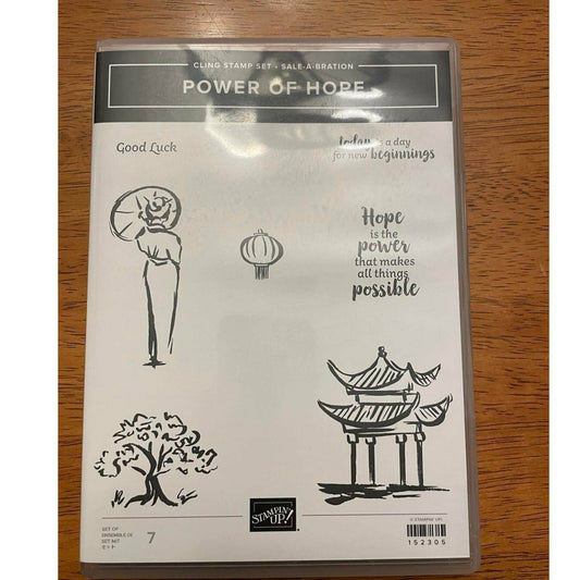 Retired Stampin’ Up! Power Of Hope Stamp Set Sale a Bration 152318