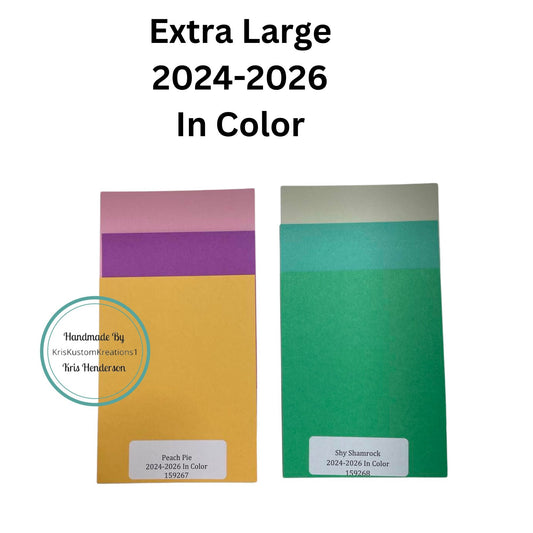 6 Genuine Extra Large 2024-2026 Stampin Up Paper Cardstock Book Color Ring Tool Color Swatch Book Sampler Guide Color Coach Cards