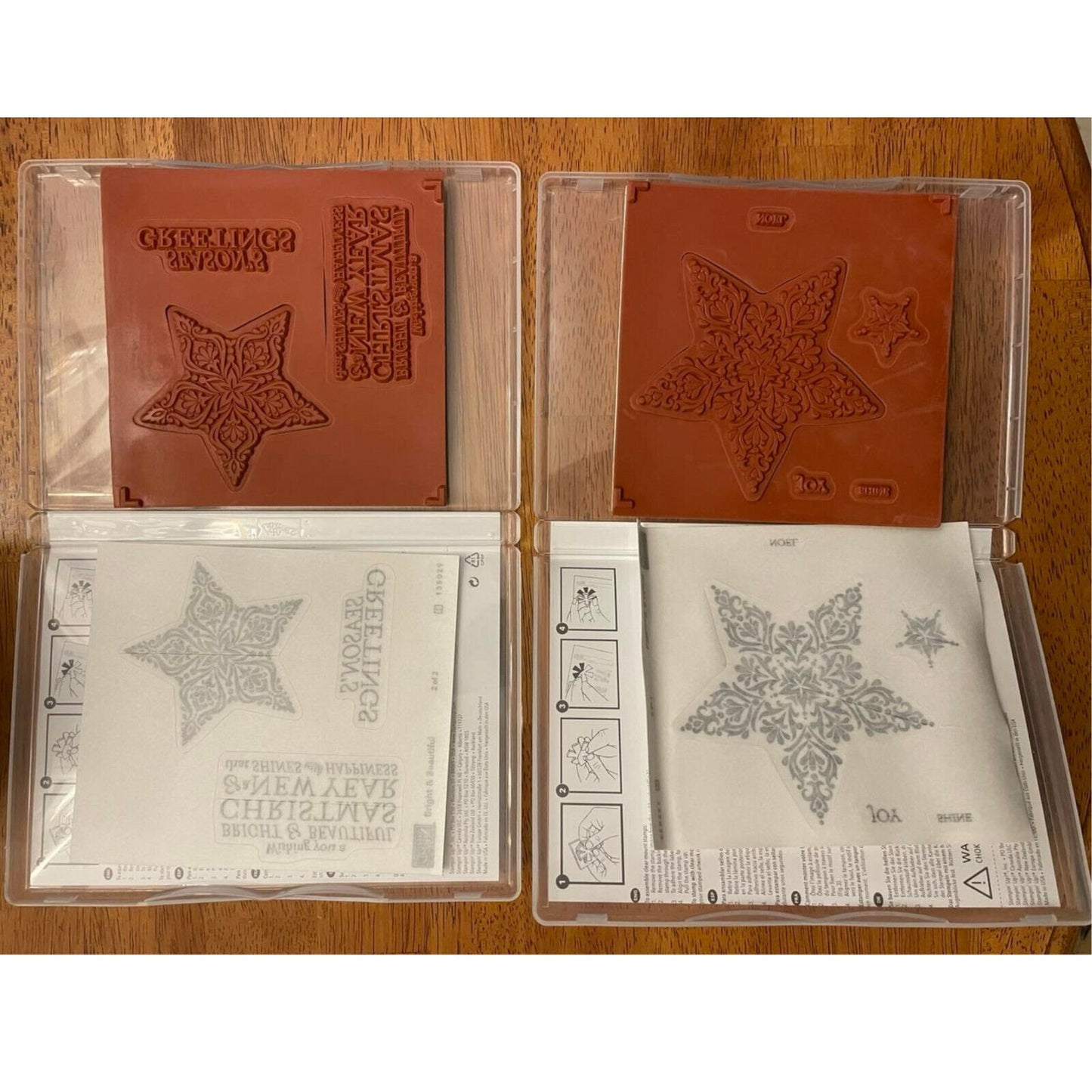 Retired, Stampin&#39; Up Christmas Stamp Set Bright and Beautiful 135026