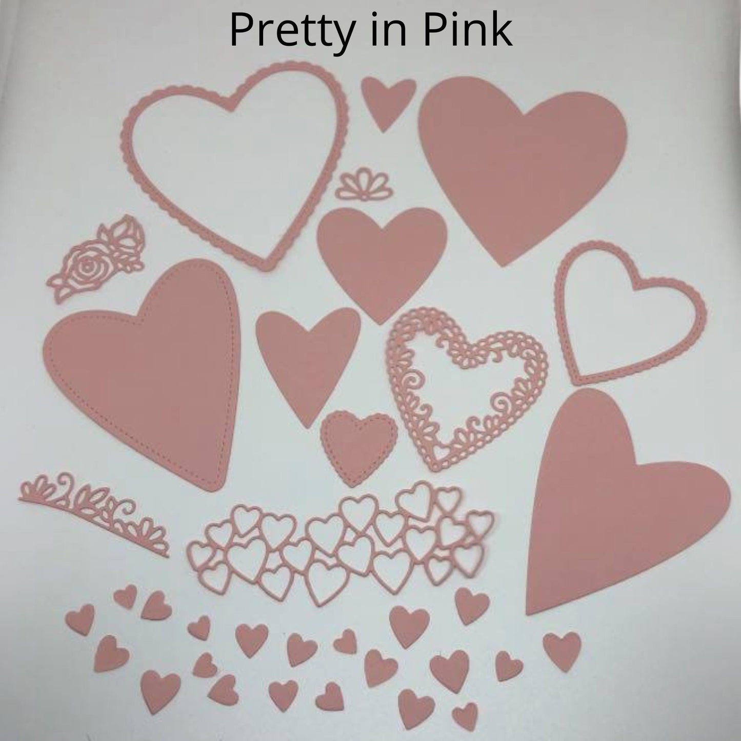Genuine Stampin Up Tool Paper Cardstock 35 pc Stitched Be Mine Hearts Shape Die Cut Gift Tags