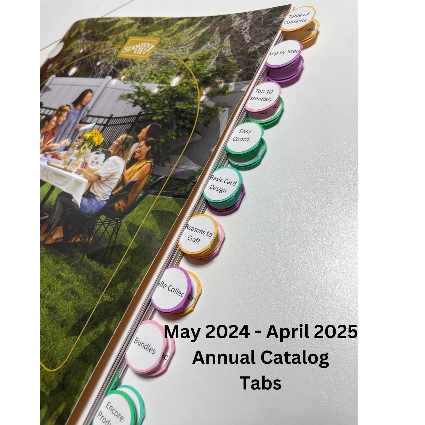 2024 - 2025 Stampin Up Catalog Idea Book Paper Cardstock Tool Category Circle Tab Punch Label