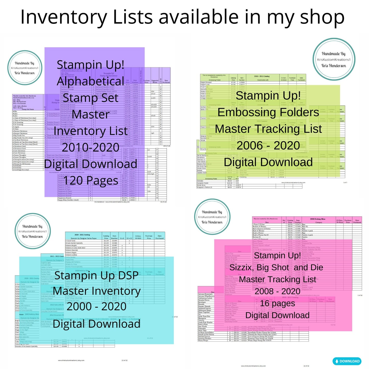 Download Stampin Up Embossing Folder Labels Update #3, 2023 Tool Paper Cardstock